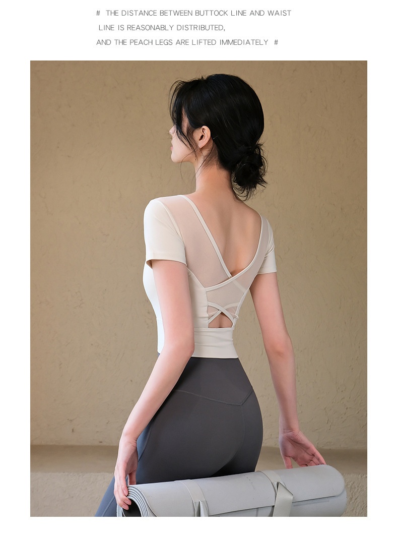001 Top da yoga da donna con cerniera frontale e protezioni per il petto, nuovo gilet fitness, reggiseno sportivo per allenamento Pilates, abbigliamento da palestra_voghion.com