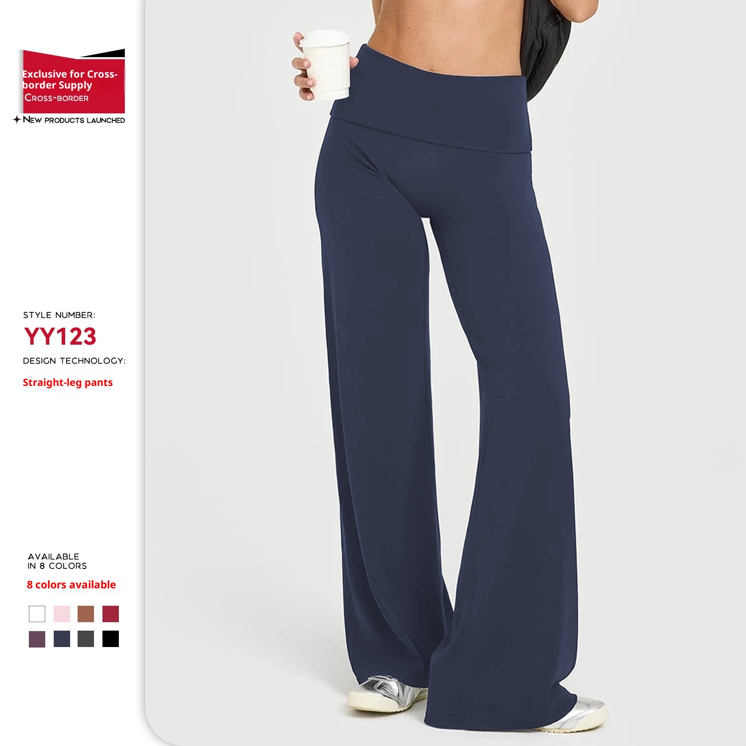 001 Cross-Border Barely There Peach Butt Long Straight High Waist Hip Lift Pilates Sports Fitness Quick-Dry Yoga Pants_voghion.com
