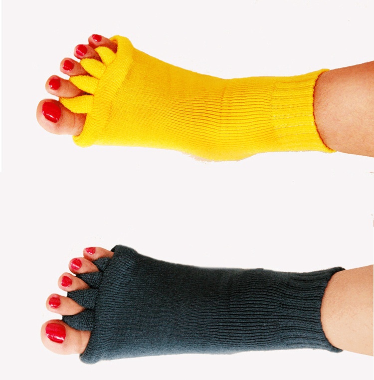 001 Cross-Border Source Free Shipping Yoga Women Toe Separator Five-Toe Open-Toe Socks Hallux Valgus Correction_voghion.com