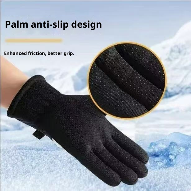 ActiveGo 2024 Nieuwe Winter Ski Touchscreen Heren en Dames Elektrische Fiets Fleece Gevoerde Warme Dikke Outdoor Rijhandschoenen_voghion.com