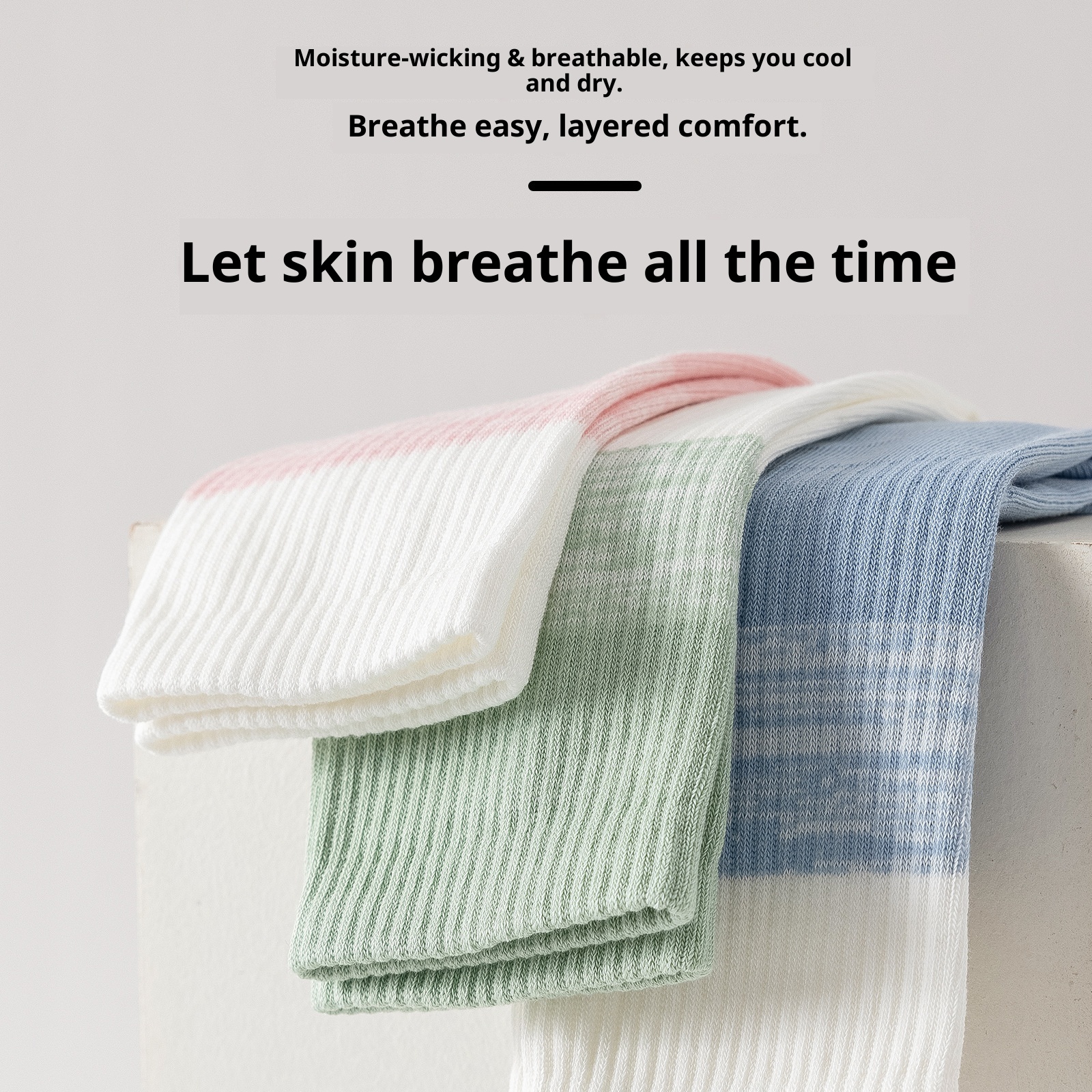 Chaussettes de sport Pilates mi-mollet pour femmes, idéales pour le printemps et l'automne, le fitness, la danse et le yoga. Antidérapantes et confortables._voghion.com