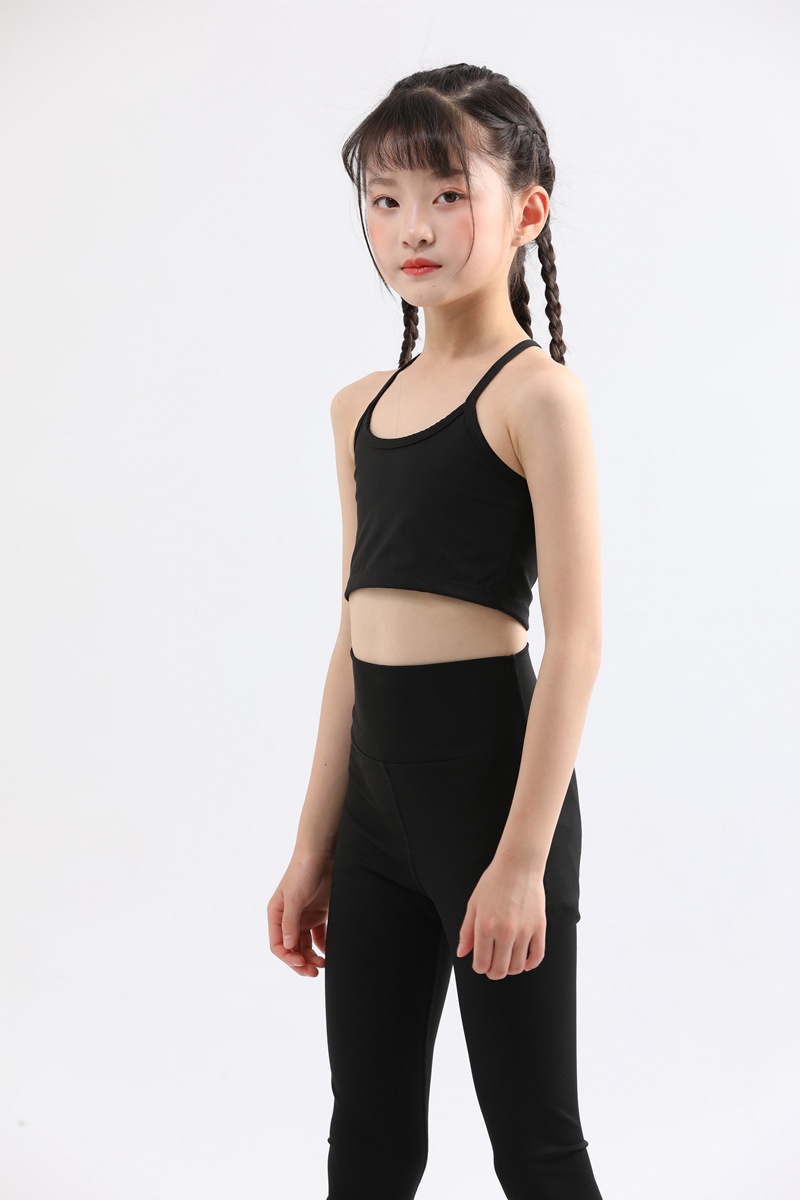 001 Hochwertiges Nylon-Yoga-Outfit für Mädchen – federleichter Tragekomfort, schnelltrocknendes Sporttop, Baselayer_voghion.com