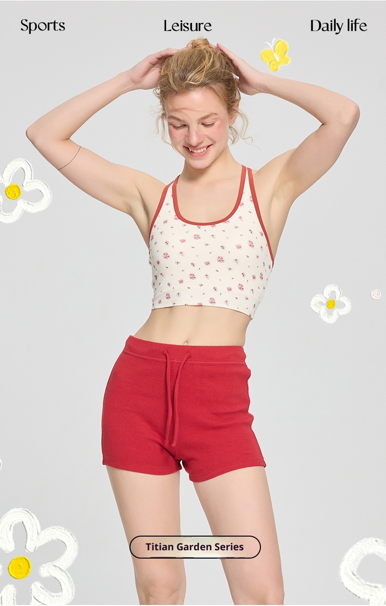 001 Zhouyou New Yoga Wea Fo Women Reto Floal Spots Camisole Vest Fitness Outewea Innewea Slim Fit Slimming_voghion.com