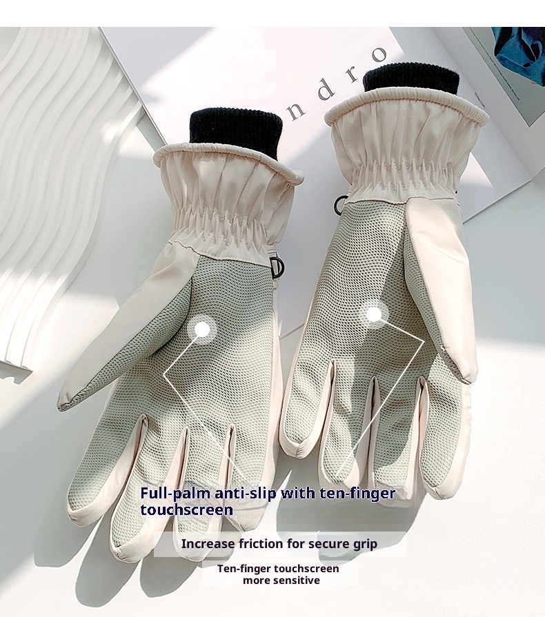 ActiveGo Ski For Men And Women, Winter Fleece-Lined Thickened Outdoor Sports Riding Mountaineering Windproof Waterproof Anti-Slip_voghion.com