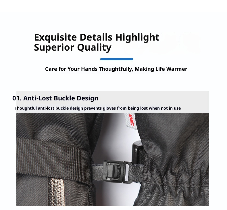 ActiveGo Winter Ski Gloves For Men, Touchscreen Motorcycle, Fleece Lined, Warm, Thickened, Waterproof, Windproof, Cold Resistant,_voghion.com