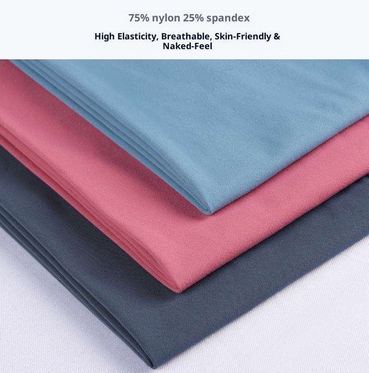 001 Hochwertiges Nylon-Yoga-Outfit für Mädchen – federleichter Tragekomfort, schnelltrocknendes Sporttop, Baselayer_voghion.com