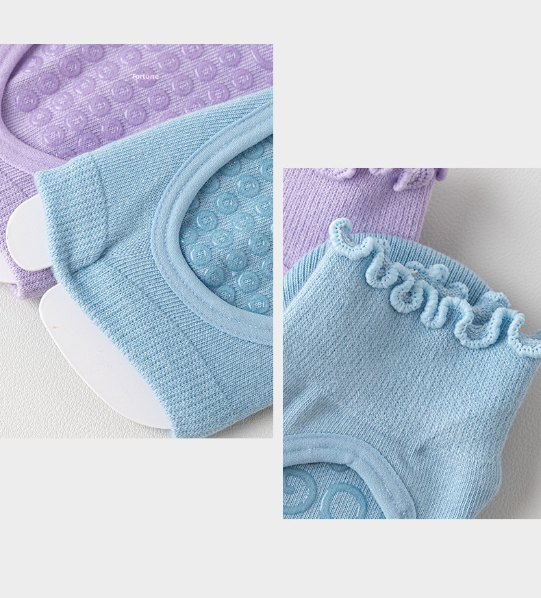 001 Calzini sportivi in pizzo con punta aperta, traspiranti, antiscivolo, per Pilates, Yoga, Fitness e Danza, in cotone, assorbenti e traspiranti_voghion.com