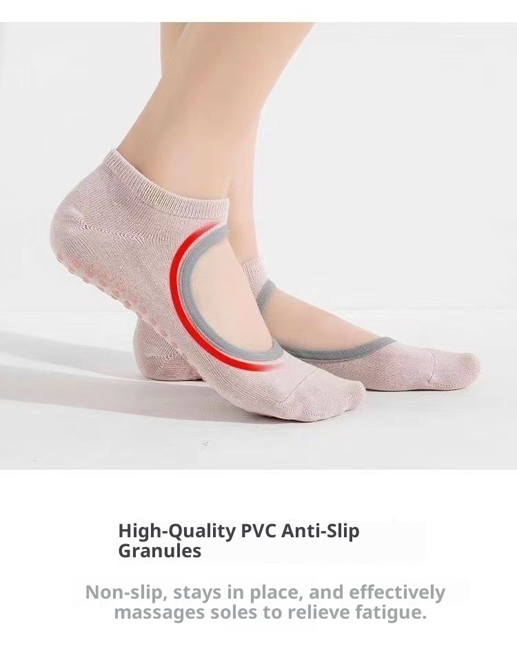 001 Professionelle Yoga-Socken für Damen, Boot, Frühling/Sommer, rutschfest, Pilates-Anfänger-Socken für den Innenbereich, Fitness- und Tanzsocken_voghion.com