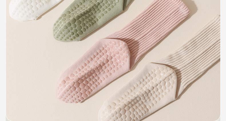 Chaussettes longues mi-mollet en coton antidérapant pour femme, idéales pour le sport, le fitness, le yoga et le pilates, automne-hiver. Pantalon requin._voghion.com