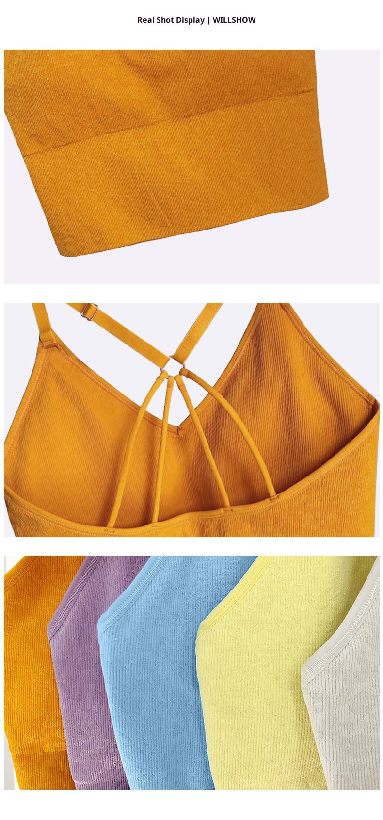 001 Cloud Outfit Set Halter Neck Shorts Fitness Tank Running High Elasticity With Chest Pad Top Yoga Pants_voghion.com