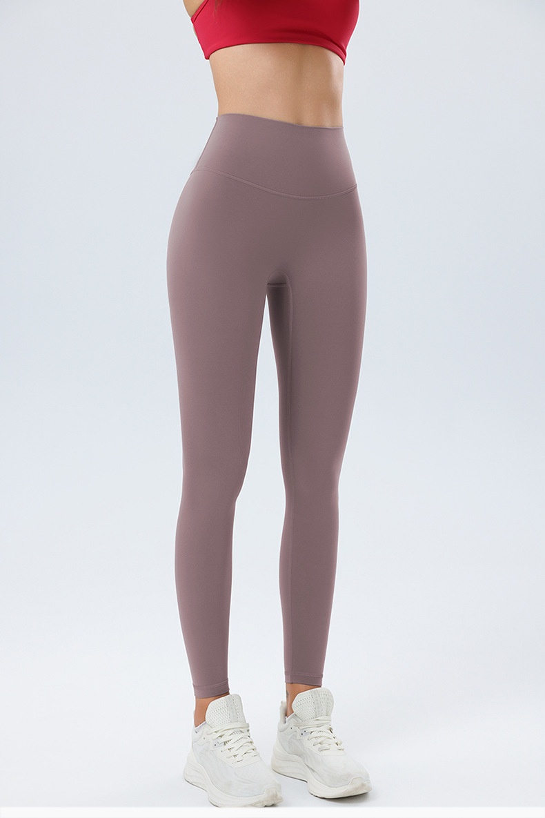 001 Nude Feel Yoga For Women With Pockets, High Waist, Tummy Control, Butt Lift, Slimming Fitness Pants, Pilates No_voghion.com