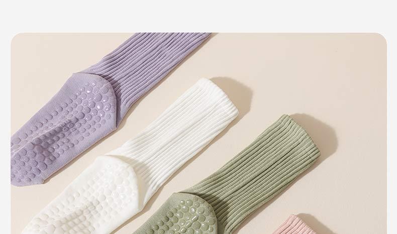 Chaussettes longues mi-mollet en coton antidérapant pour femme, idéales pour le sport, le fitness, le yoga et le pilates, automne-hiver. Pantalon requin._voghion.com