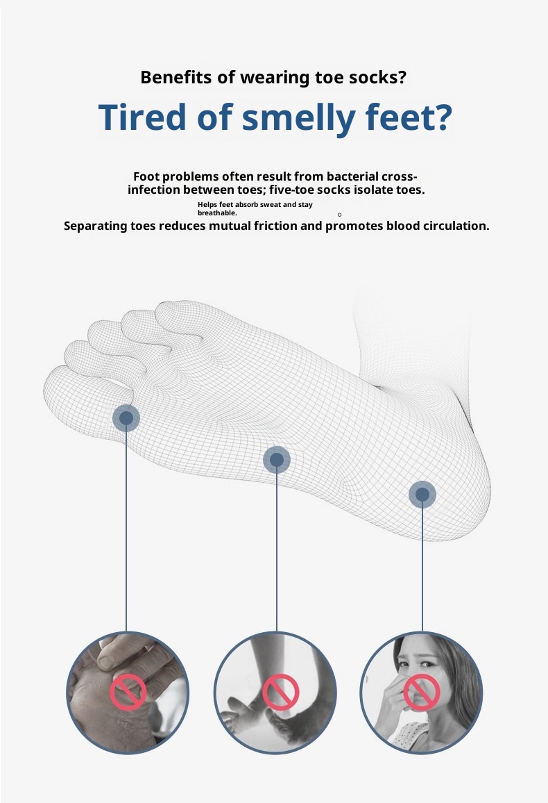 001 Cross-Border Japanese And Korean Style Separator Yoga For Women, Open Toe Socks, Corrective Thumb Valgus Five-Toe Socks_voghion.com