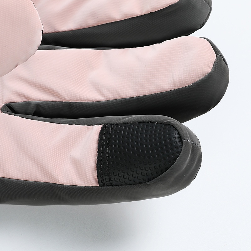 ActiveGo Women's Ski Winter New Fleece-Lined Thickened Reflective Outdoor Sports Riding Warm Windproof Cold-Proof Gloves_voghion.com