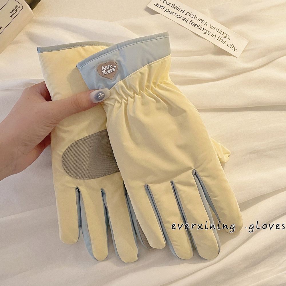 ActiveGo Fleece-gevoerde, verdikte, koudebestendige outdoor-ski-fiets-elektrische fiets-winddicht-antislip-touchscreen-leuke, warme handschoenen_voghion.com