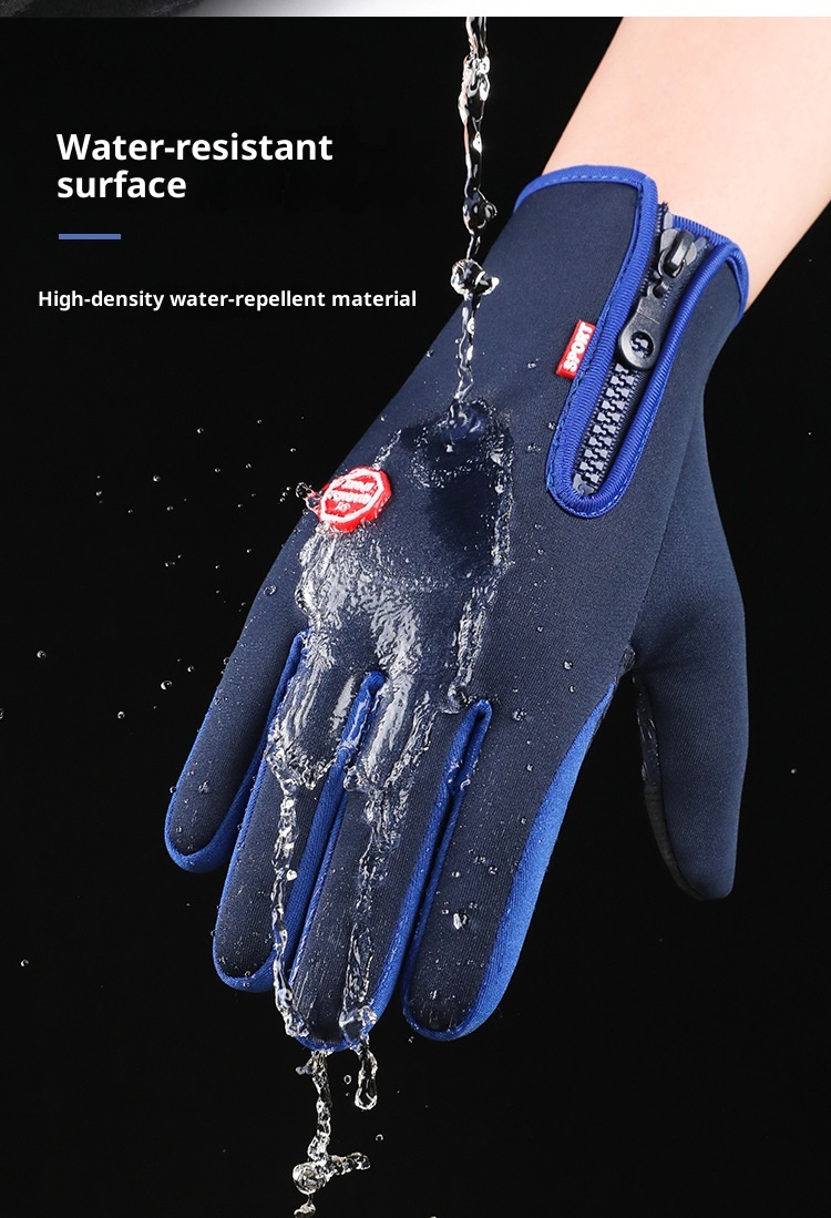 ActiveGo Outdoor Waterproof Winter Touch Screen Men And Women Windproof Riding Zipper Sports Plus Velvet Mountaineering Skiing_voghion.com