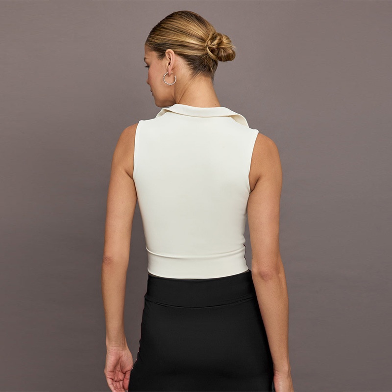 001 Najlepiej sprzedający się zestaw do jogi dla kobiet z bluzką w blokach kolorów i spódniczką do golfa i tenisa, oddychającą i antypoślizgową_voghion.com