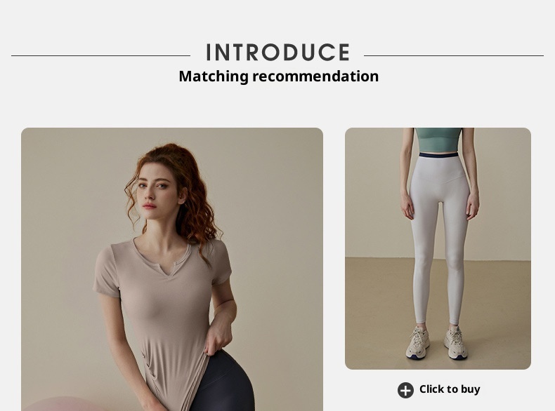 001 Yoga Top With Chest Pads For Women, Summer Pilates Training Sports Short Sleeve T-Shirt Set, High-End Fitness Shirt_voghion.com