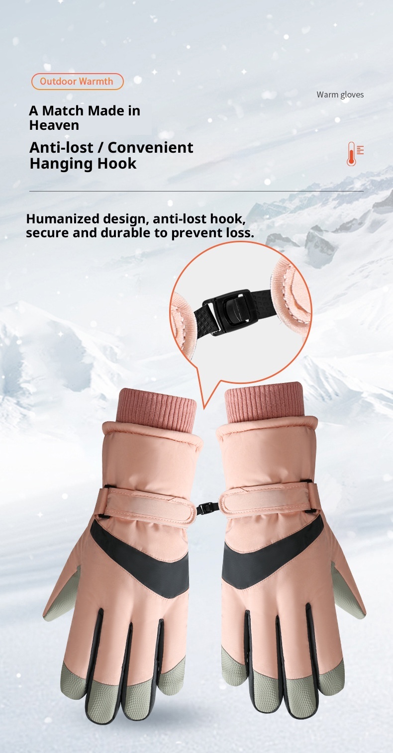 Guanti da sci ActiveGo per uomo e donna, per coppie, invernali, in caldo cotone, spessi, per bici elettrica, antivento, impermeabili, per esterni_voghion.com