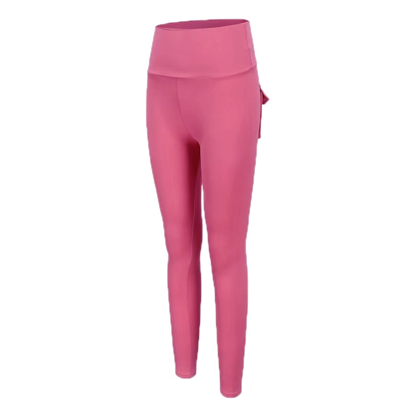 001 Pocket Peach Butt Lifting Fitness For Women High Waist Hip Lift Running Tight Sports Training Yoga Long Pants Tummy_voghion.com
