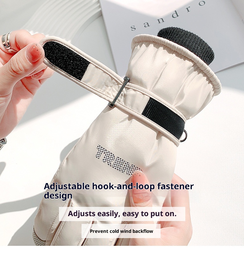 ActiveGo Ski For Men And Women, Winter Fleece-Lined Thickened Outdoor Sports Riding Mountaineering Windproof Waterproof Anti-Slip_voghion.com