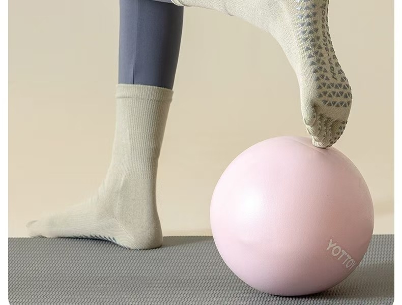 Chaussettes de yoga et de sport antidérapantes à cinq orteils, mi-mollet, pour le Pilates au sol, automne-hiver, avec séparation des orteils, style Zhuji, à clipser._voghion.com