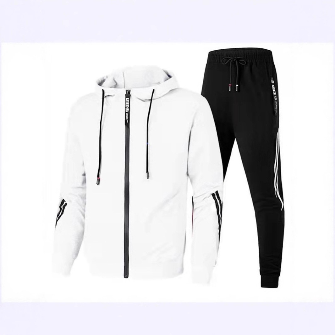 Conjunto deportivo informal ActiveGo Otoño 2023 para hombre, sudadera con capucha unisex, ropa deportiva para correr, estilo moderno_voghion.com