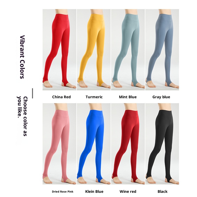 001 Yoga Pants For Women Winter High Waist Hip Lift Bare Sensation Professional Tummy Control Slimming Sports Fitness Footed_voghion.com