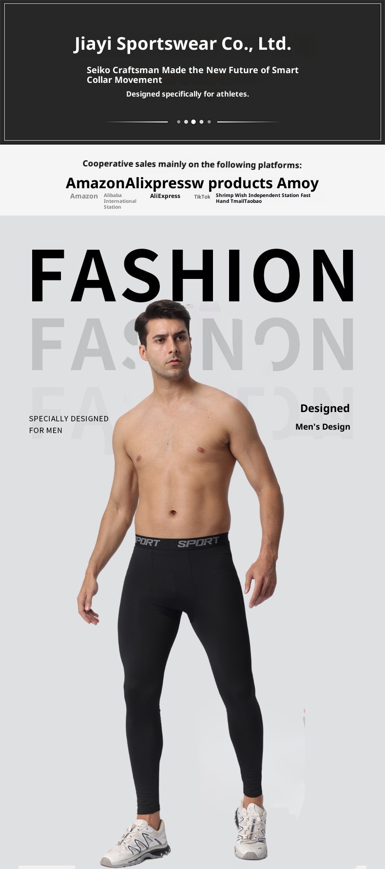 001 Pantaloni attillati da basket ad asciugatura rapida, da corsa e da yoga, da uomo, Cross-Border Spor, elastici e a compressione_voghion.com