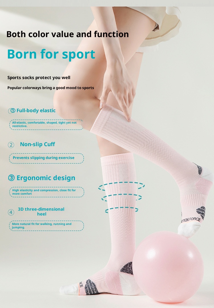 001 Calzini lunghi da donna alla moda, alla moda, a compressione per polpacci, professionali, per il fitness, dimagranti, modellanti, per la corsa, per lo yoga al coperto_voghion.com