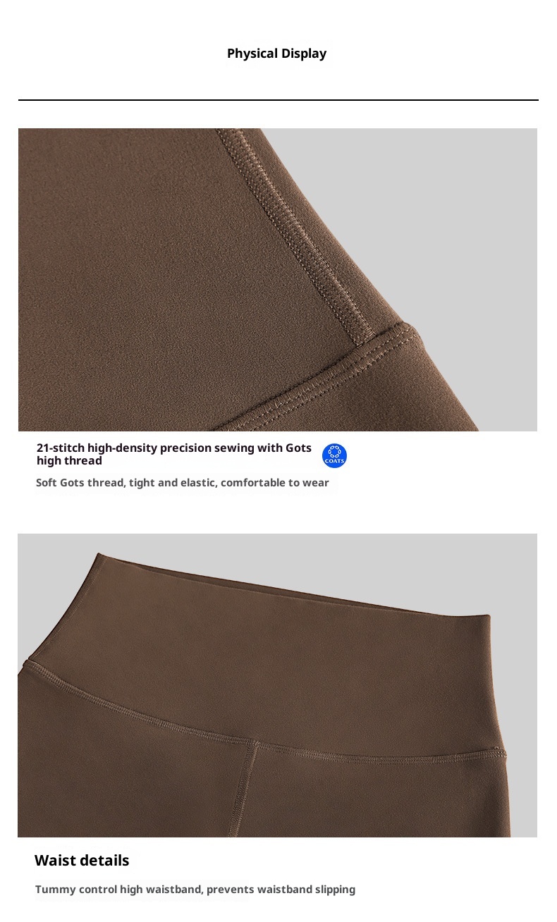 Legging de sport 001 en lycra spandex ultra-élastique effet mouillé, doux pour la peau, effet seconde peau, taille haute, effet push-up._voghion.com