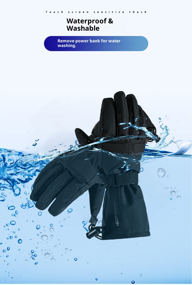 ActiveGo Cross-Border Gloves Cold-Proof Rechargeable Men And Women Skiing Riding Thickened Electric Heating Outdoor Essential_voghion.com