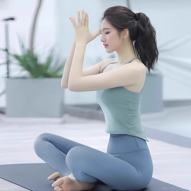 001 Yoga Clothing Set Summer 2025 New High-End High-Value Training Top Gym Sports Vest For Women_voghion.com