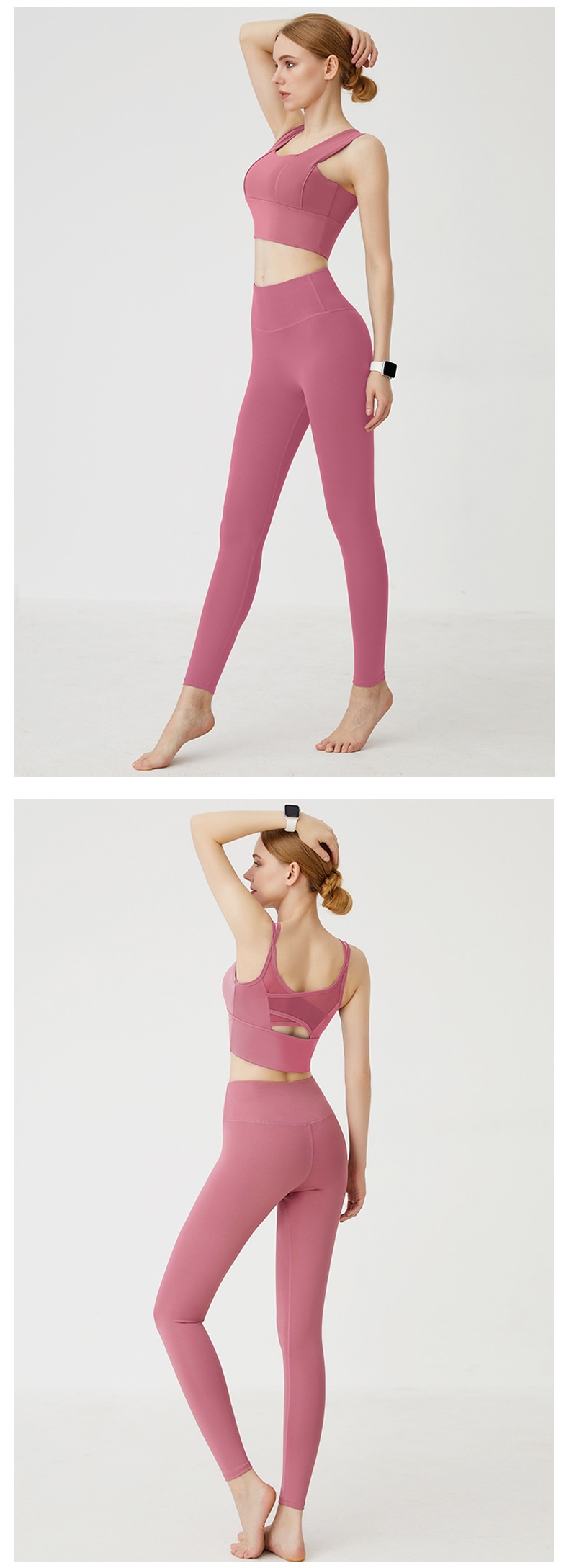 001 2025 New No Embarrassing Line Peach Hip Lift Tight High Waist Tummy Control Sports Naked Feel Yoga Pants For Women_voghion.com