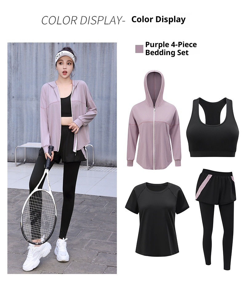 001 2025 Top da donna a maniche corte, maglietta estiva da yoga, corsa mattutina, set sportivo, abbigliamento fitness_voghion.com