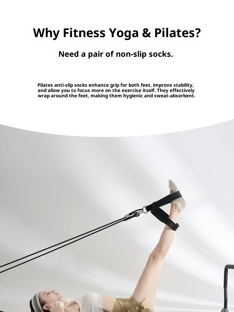 001 2025 Nouvelles chaussettes de sport antidérapantes pour femmes, idéales pour le yoga, le pilates et le Pilates, en silicone, pour l'automne et l'hiver. Vente en gros._voghion.com