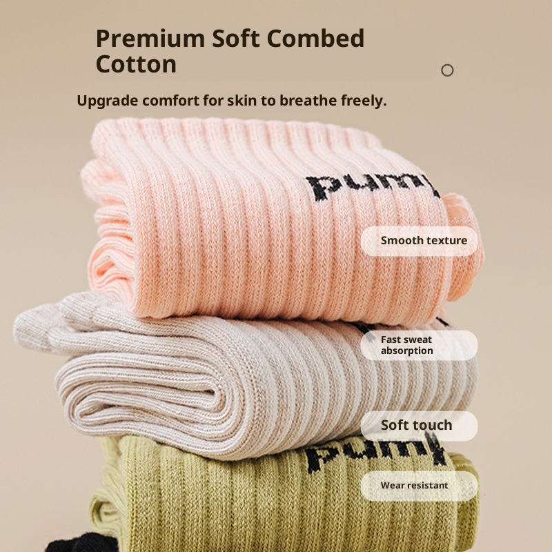 Chaussettes de sport professionnelles pour le yoga et le Pilates en salle, mi-mollet, confortables et antidérapantes, idéales pour le Pilates et le yoga en intérieur._voghion.com