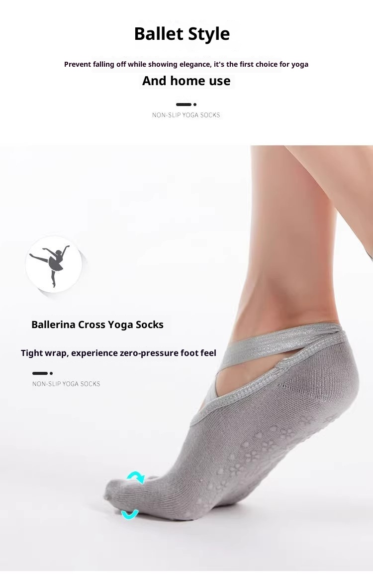 001 Großhandel Neue Zehenkreuzsocken für Damen, rutschfest, Sport, Yoga, einfarbig, offene Rückseite, Fünf-Zehen-Socken_voghion.com