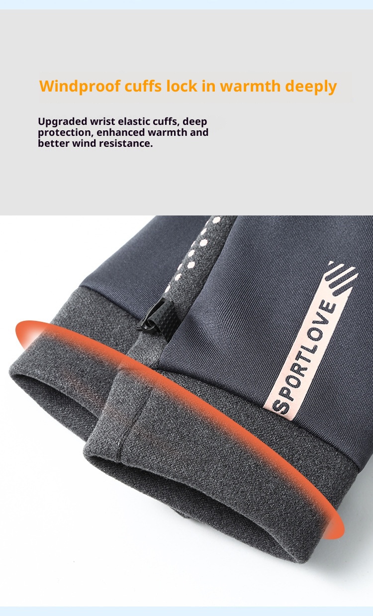 Gants chauds de sports d'hiver ActiveGo pour hommes et femmes, imperméables, doublés polaire, coupe-vent, résistants au froid, pour couples à cheval._voghion.com