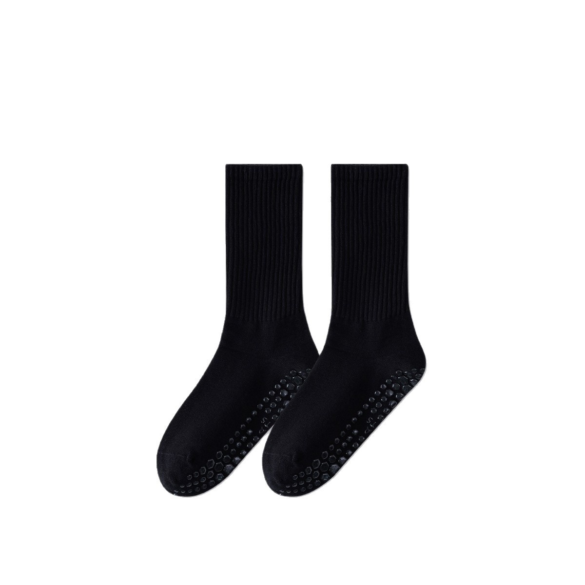 Chaussettes longues mi-mollet en coton antidérapant pour femme, idéales pour le sport, le fitness, le yoga et le pilates, automne-hiver. Pantalon requin._voghion.com