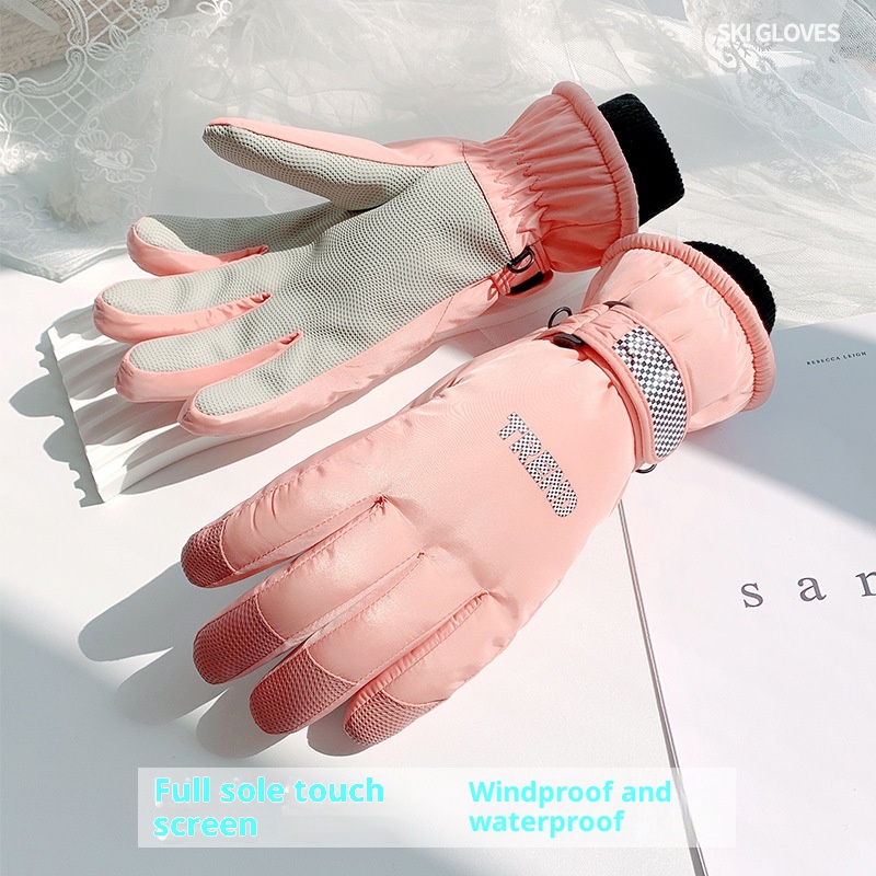 ActiveGo Ski For Men And Women, Winter Fleece-Lined Thickened Outdoor Sports Riding Mountaineering Windproof Waterproof Anti-Slip_voghion.com