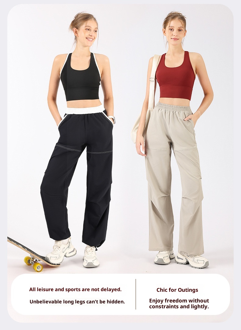 001 Sports Bra Women, Shockproof Fixed Cup Top, Fitness Shirt, Running Quick-Dry Red Bra, Yoga Vest For Spring_voghion.com