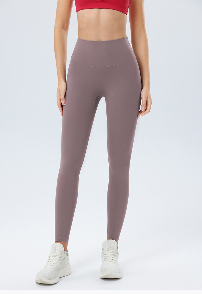 001 Nude Feel Yoga For Women With Pockets, High Waist, Tummy Control, Butt Lift, Slimming Fitness Pants, Pilates No_voghion.com