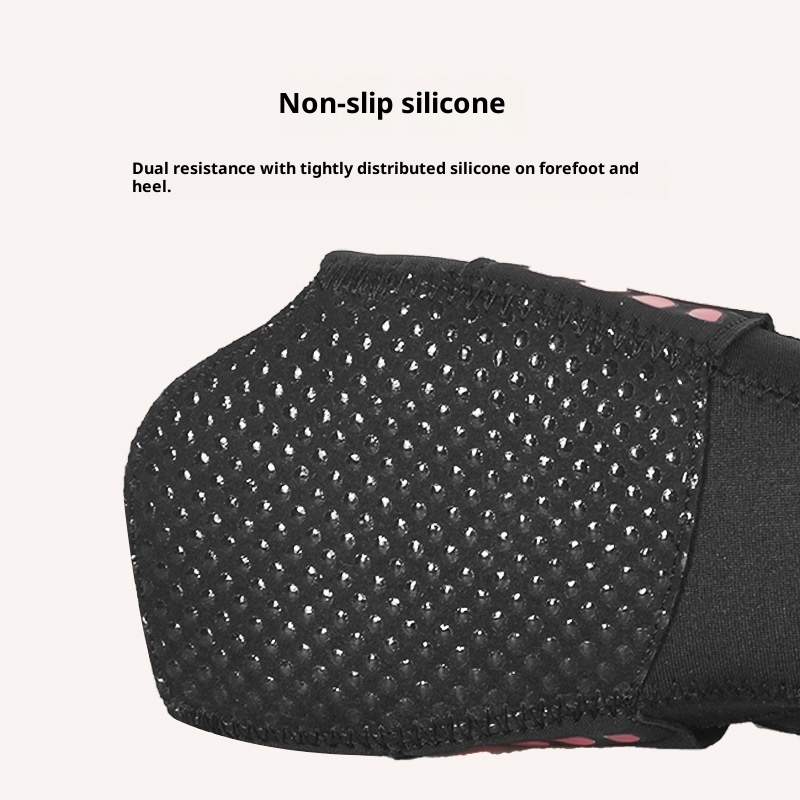 Chaussures de yoga d'intérieur professionnelles pour femmes, antidérapantes, en silicone, avec bout ouvert, idéales pour le Pilates d'été._voghion.com