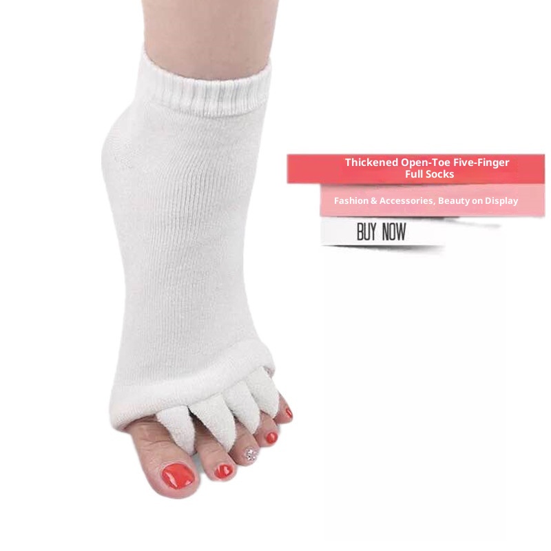 001 Cross-Border Source Free Shipping Yoga Women Toe Separator Five-Toe Open-Toe Socks Hallux Valgus Correction_voghion.com