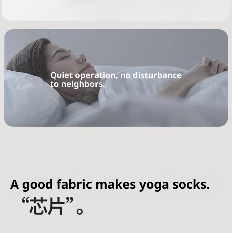 Chaussettes de yoga et de pilates d'intérieur Zhuji pour femmes, en pur coton, à cinq orteils, antidérapantes et tubulaires, avec séparateur d'orteils. Modèle 001._voghion.com