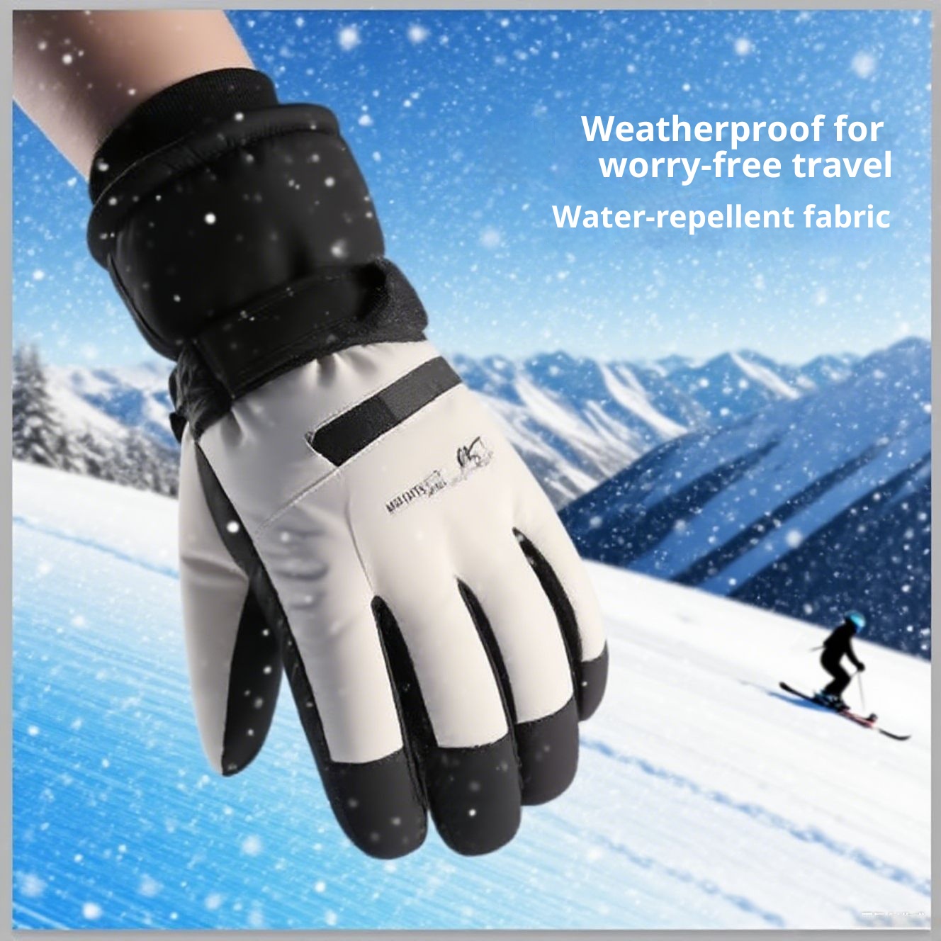 ActiveGo Premium Ski Gloves For Women, Cycling Warm And Cold-Proof Riding Cotton Gloves, Touchscreen Windproof Outdoor Thickened_voghion.com