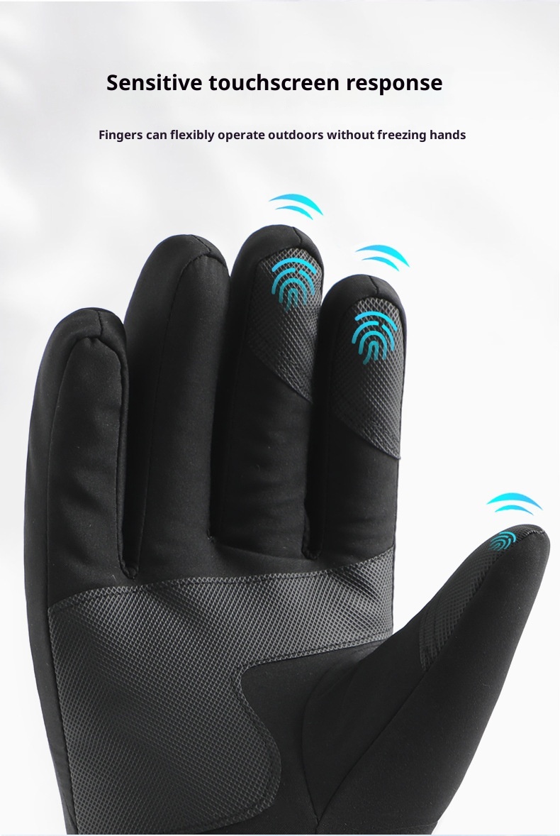 ActiveGo Warm für Damen und Herren, Winterfleece-gefüttert, dick, winddicht, wasserdicht, für Outdoor-Sportarten wie Radfahren, E-Bike-Fahren und Skifahren_voghion.com