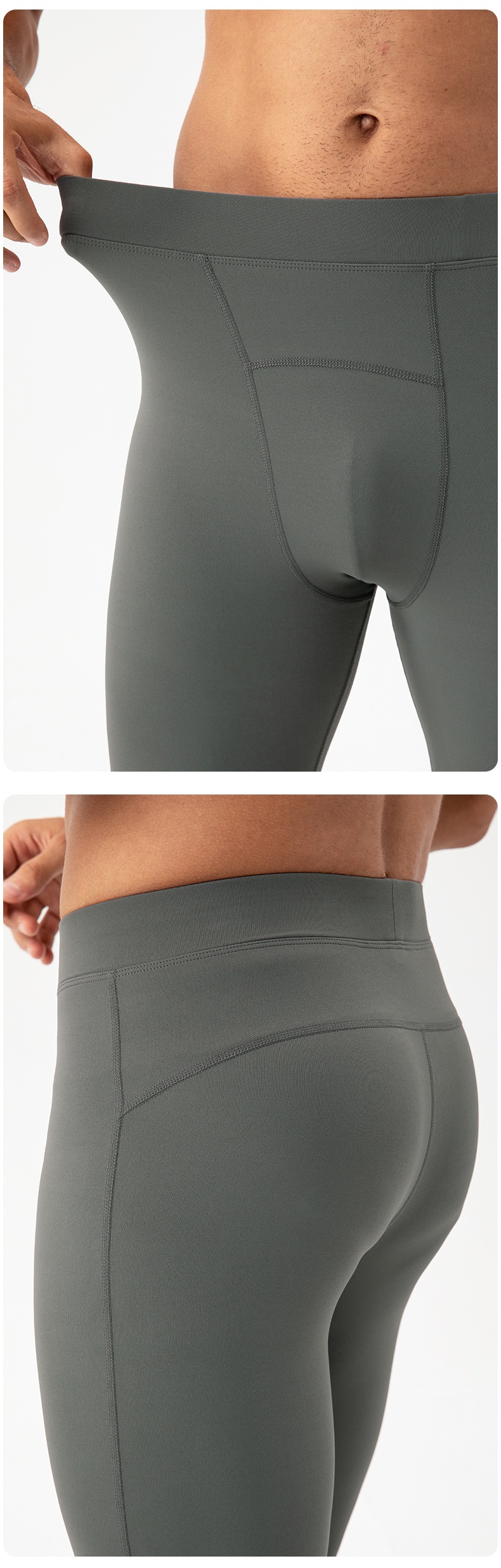 Pantaloni sportivi da corsa ad asciugatura rapida, traspiranti e aderenti, ad alta elasticità, da uomo, della serie Breathing, modello Naked Feel, 001, 31341_voghion.com
