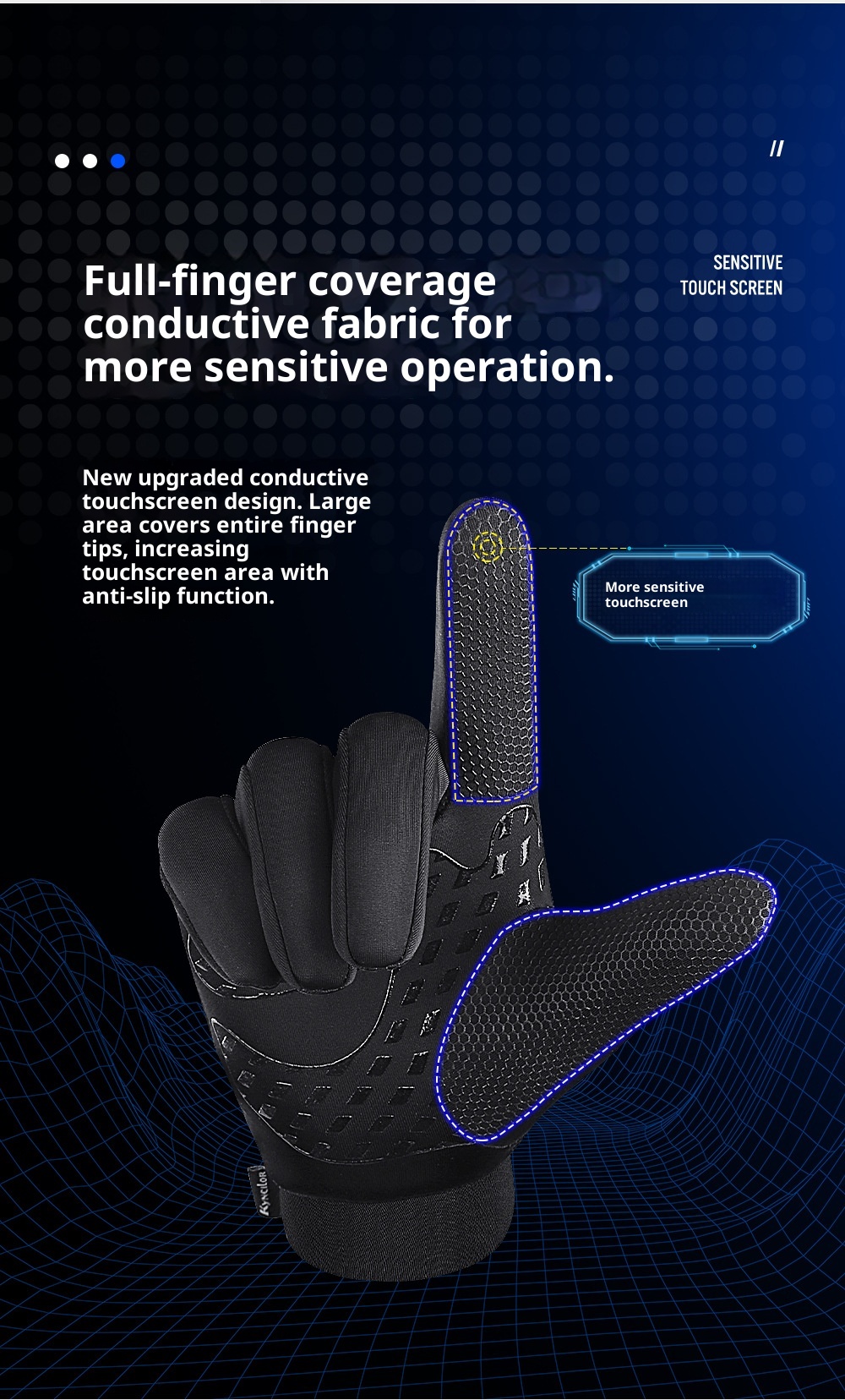 ActiveGo Outdoor Autumn And Winter Warm Bicycle Riding Touch Screen Windproof Women's Ski Sports Gloves Wholesale_voghion.com